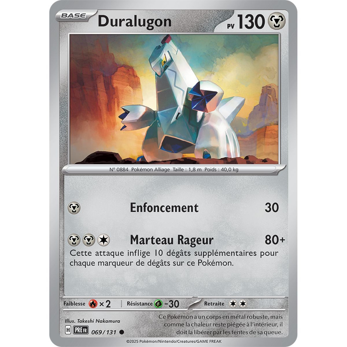Duralugon - Common 69/131 - Scarlet and Purple 8.5 Prismatic Evolutions
