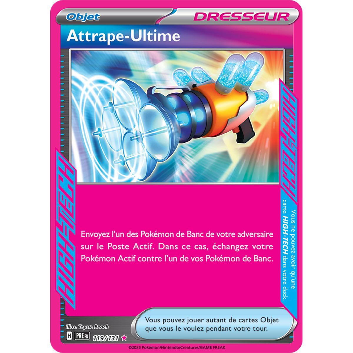 Item Ultimate Catcher - ACE SPEC rare 119/131 - Scarlet and Purple 8.5 Prismatic Evolutions