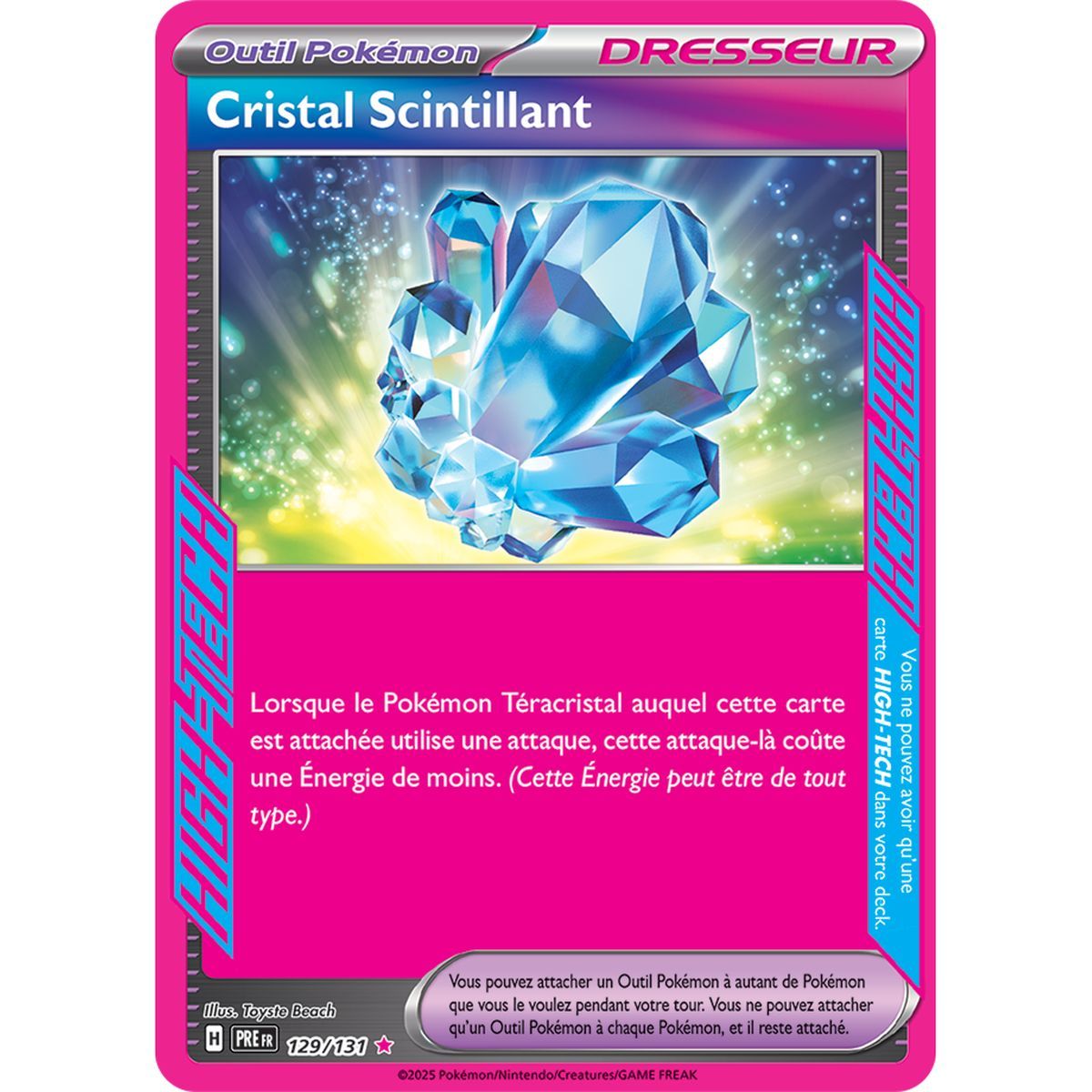 Sparkling Crystal - ACE SPEC rare 129/131 - Scarlet and Purple 8.5 Prismatic Evolutions