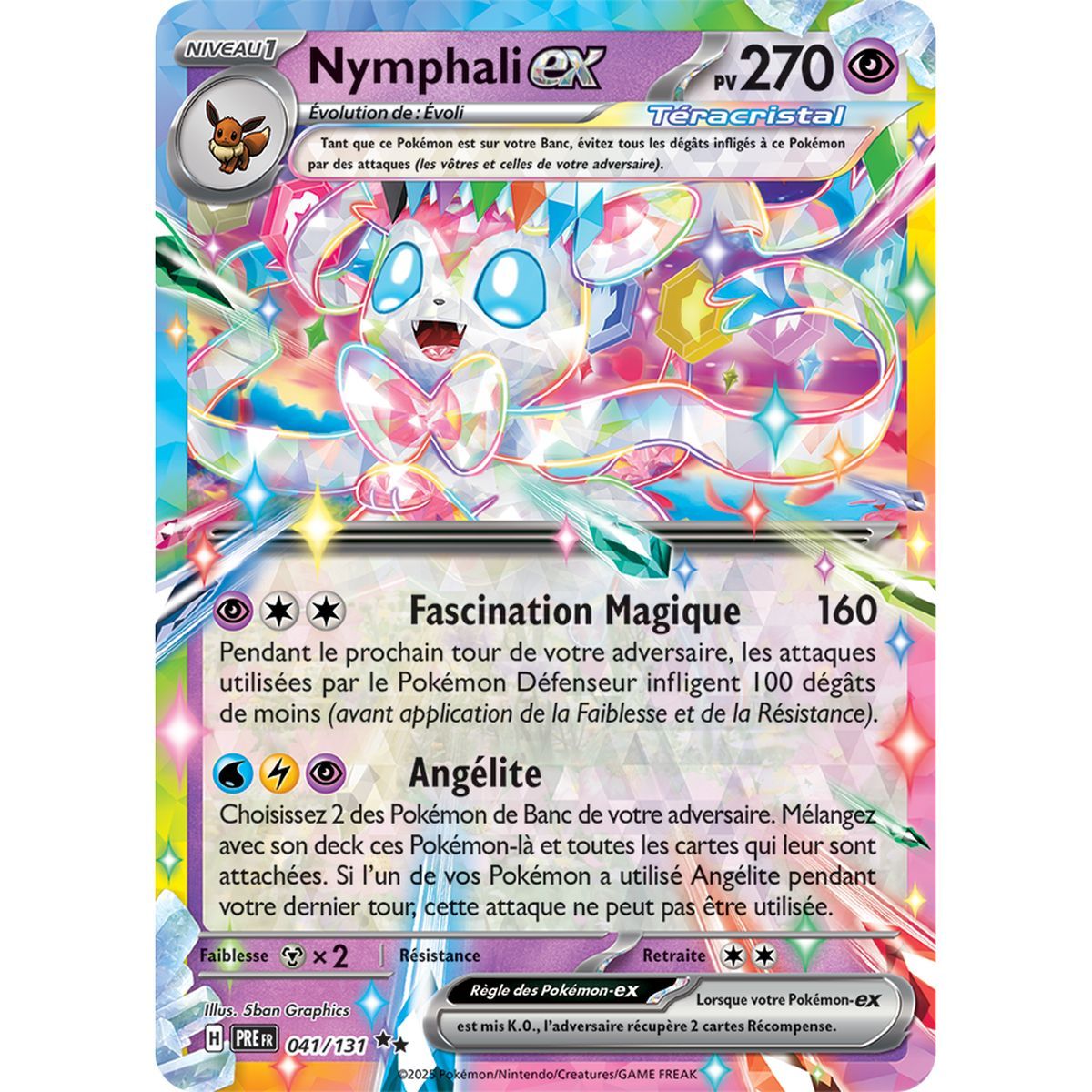 Item Nymphali-ex - Double Rare 41/131 - Scarlet and Purple 8.5 Prismatic Evolutions