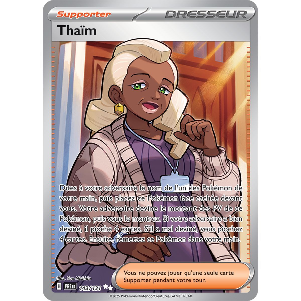 Item Thaïm - Ultra Rare 143/131 - Scarlet and Purple 8.5 Prismatic Evolutions