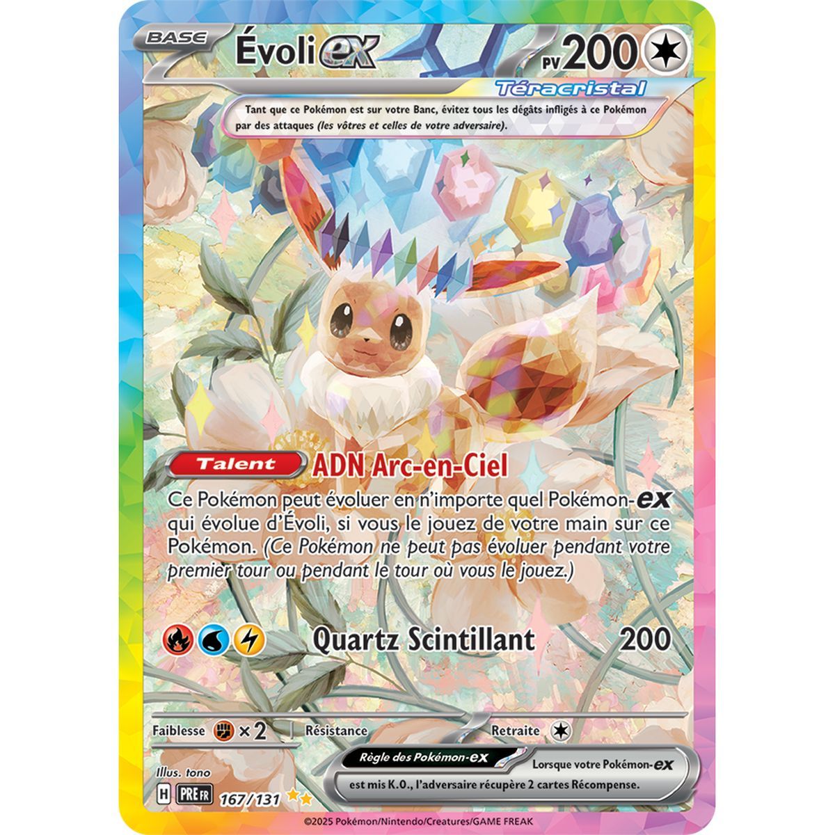 Item Eevee-ex - Special Illustration Rare 167/131 - Scarlet and Purple 8.5 Prismatic Evolutions