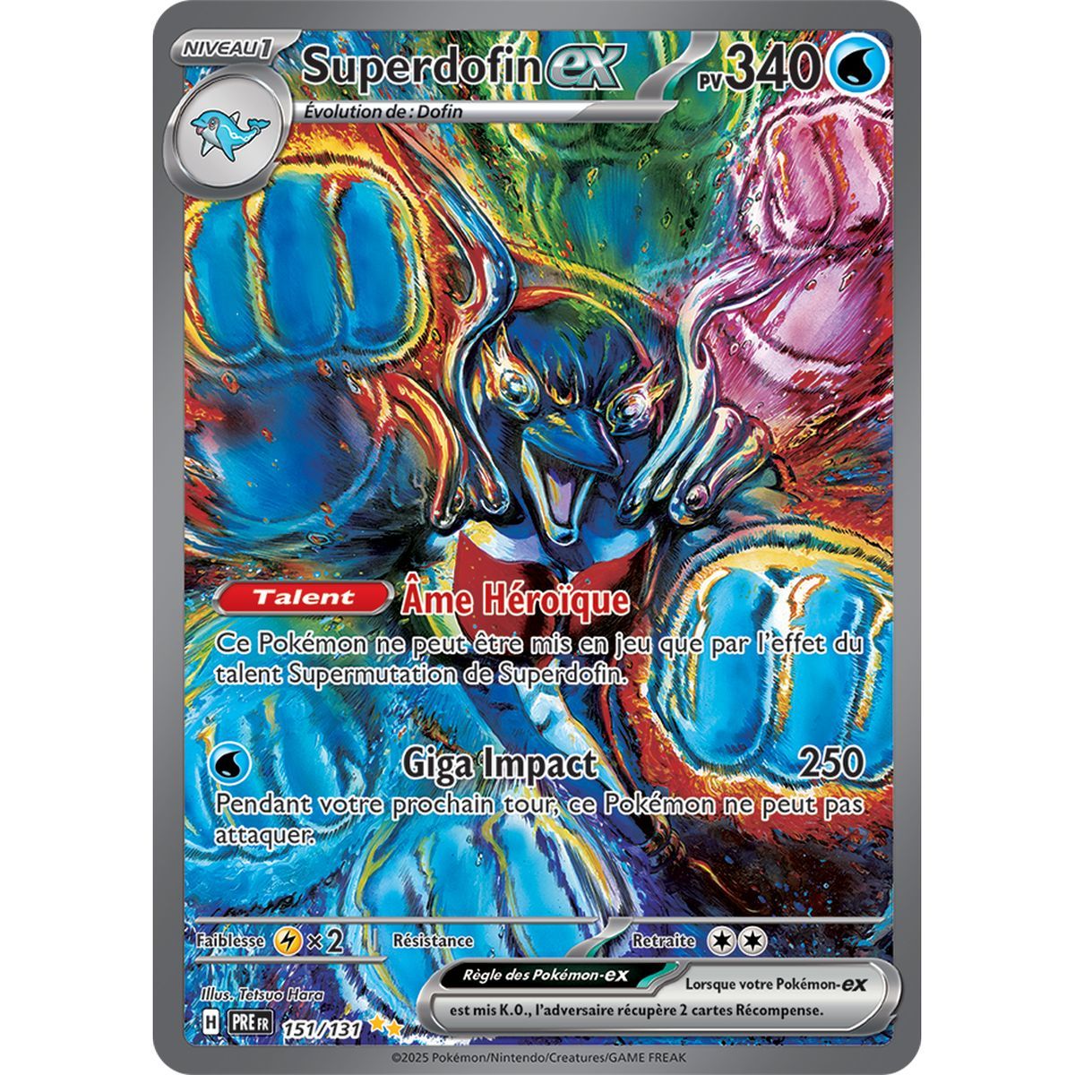 Superdofin-ex - Special Illustration Rare 151/131 - Scarlet and Purple 8.5 Prismatic Evolutions