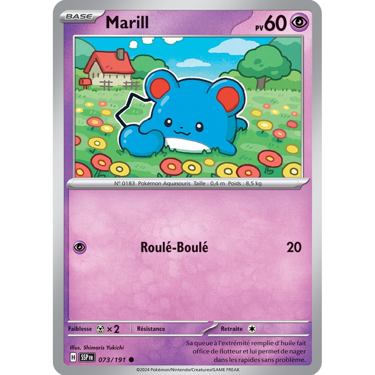 Marill - Reverse 73/191 - Scarlet and Purple Surging Spark