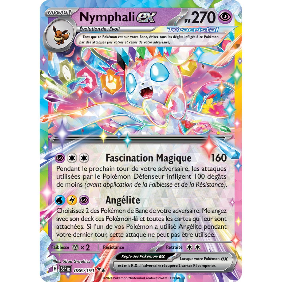 Nymphali-ex - Double Rare 86/191 - Scarlet and Purple Surging Spark