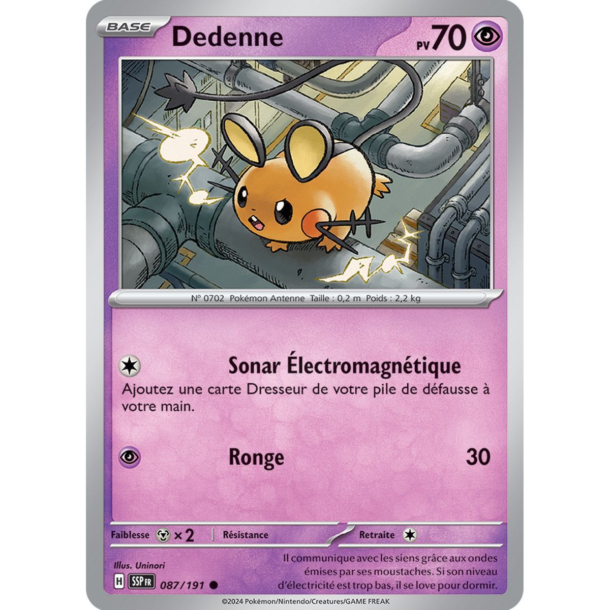 Item Dedenne - Commune 87/191 - Scarlet and Purple Spark Surging