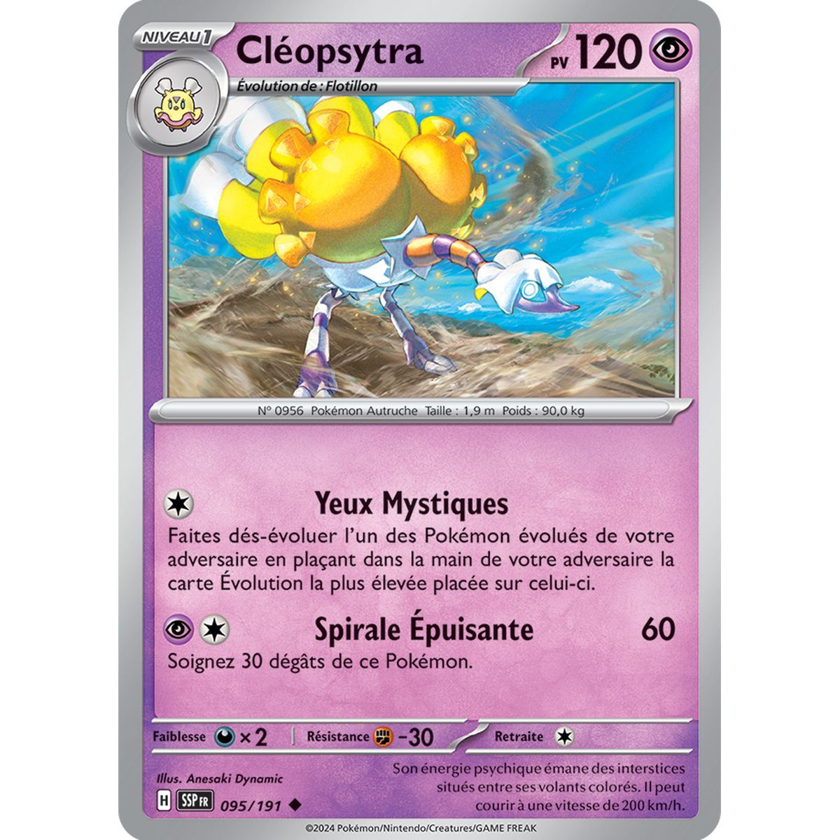 Cleopsytra - Uncommon 95/191 - Scarlet and Purple Surging Spark