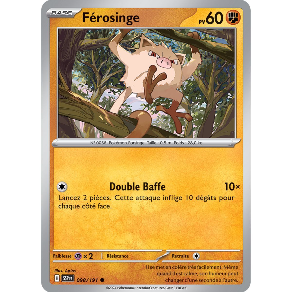 Ferosinge - Reverse 98/191 - Scarlet and Purple Surging Spark