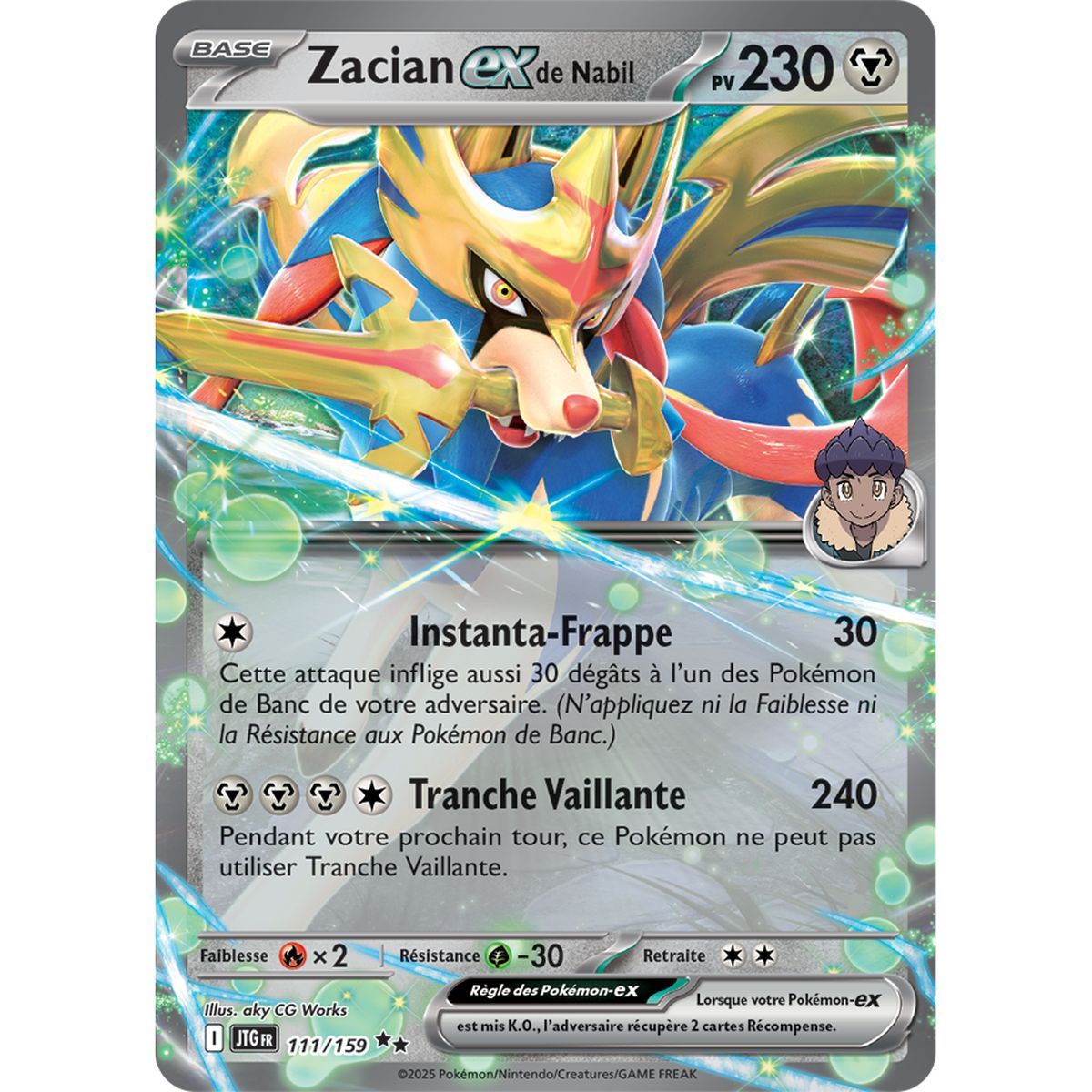 Item Zacian-exde Nabil - Double Rare 111/159 - Scarlet and Purple 9 Adventures Set