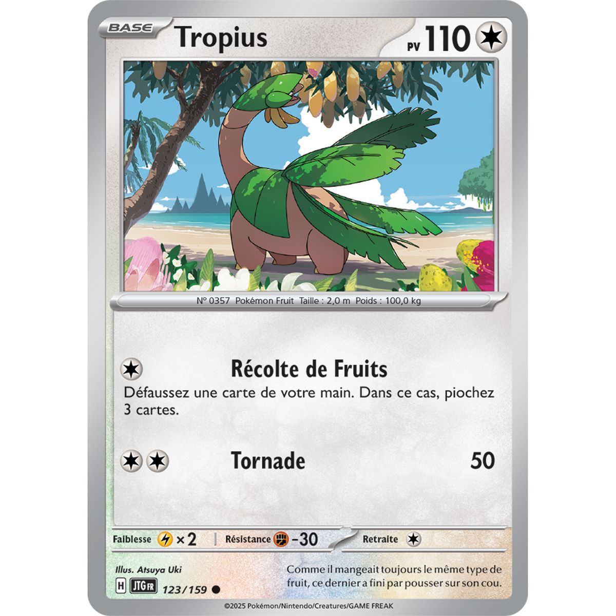 Tropius - Reverse 123/159 - Scarlet and Purple 9 Adventures Together