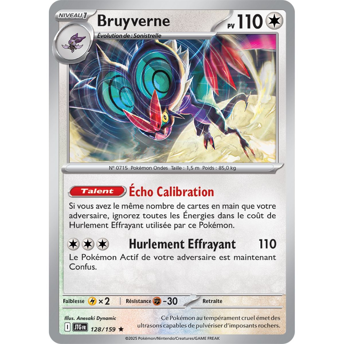 Bruyverne - Holo Rare 128/159 - Scarlet and Purple 9 Adventures Set