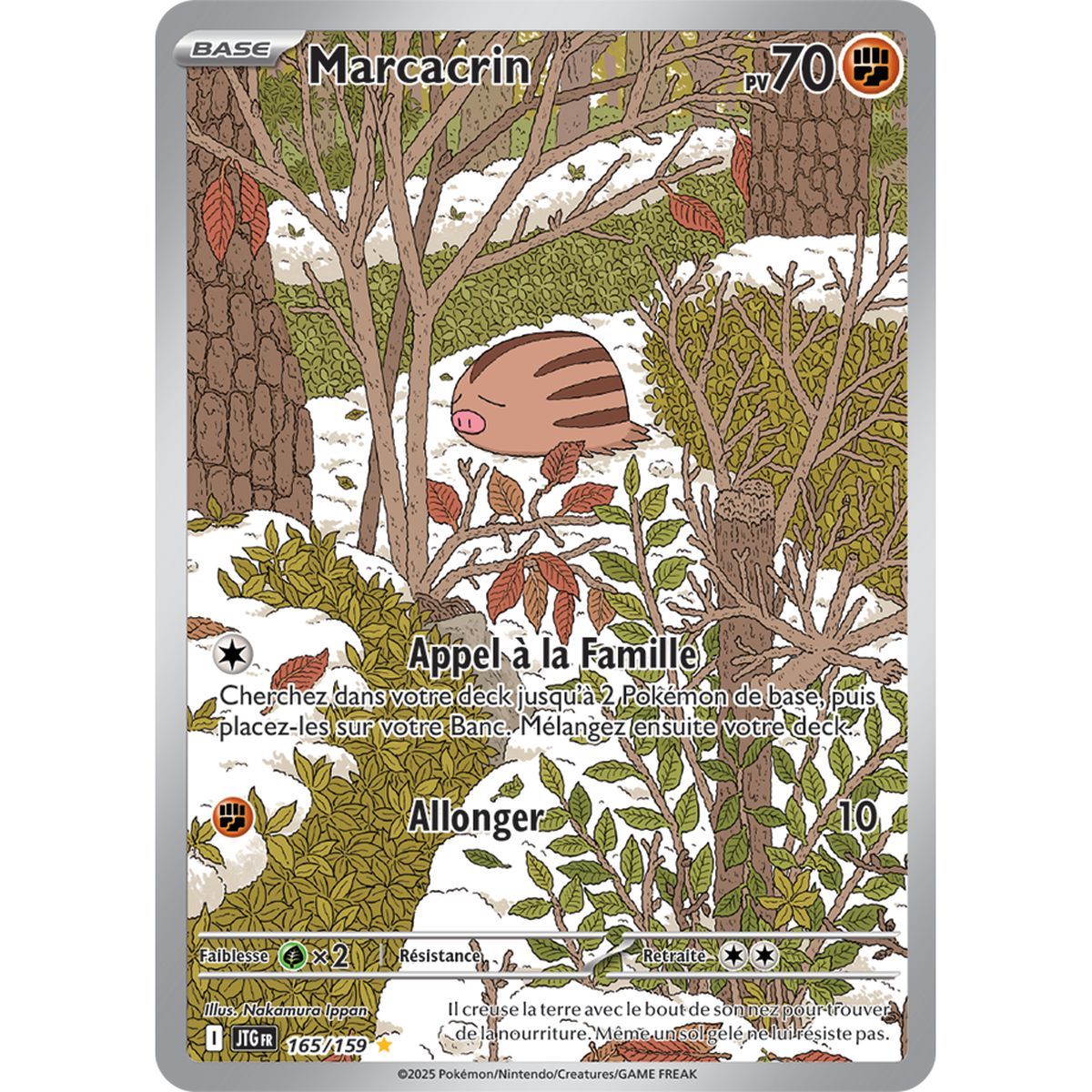 Item Swinub - Rare Illustration 165/159 - Scarlet and Purple 9 Adventures Together