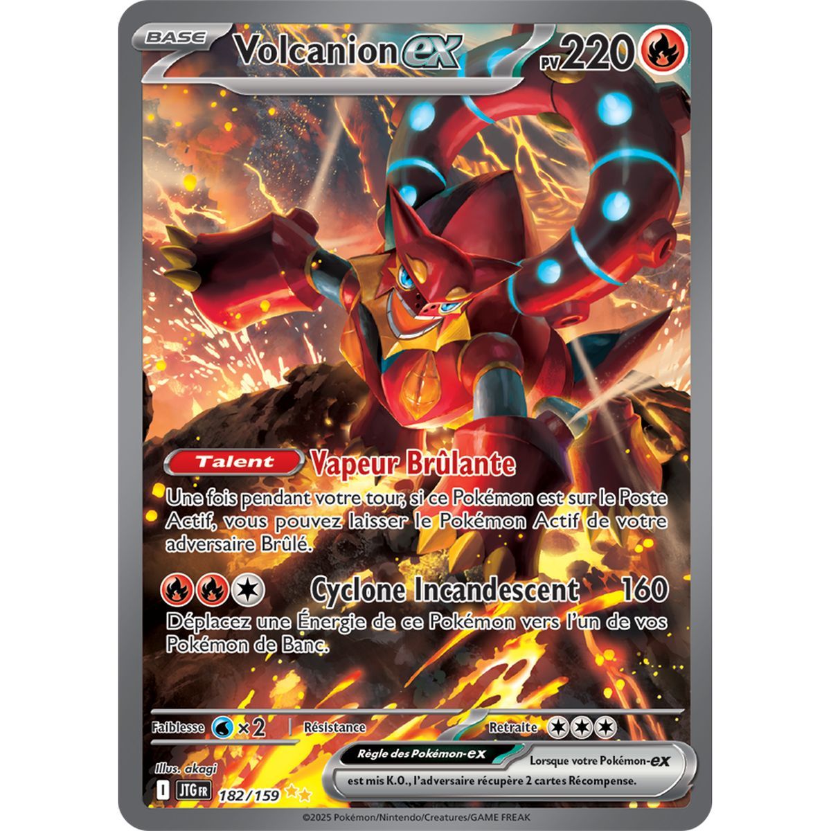 Volcanion-ex - Special Illustration Rare 182/159 - Scarlet and Violet 9 Adventures Set