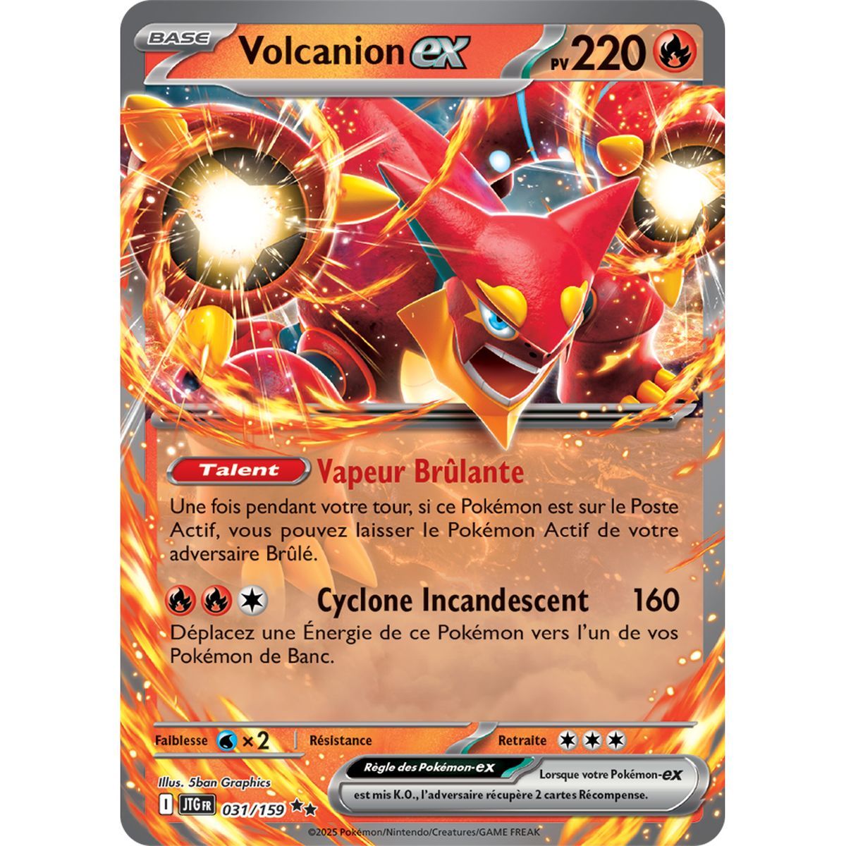 Volcanion-ex - Double Rare 31/159 - Scarlet and Purple 9 Adventures Set