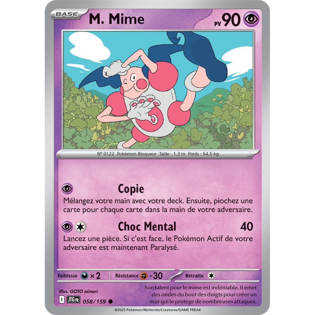 Mr. Mime - Reverse 58/159 - Scarlet and Purple 9 Adventures Together
