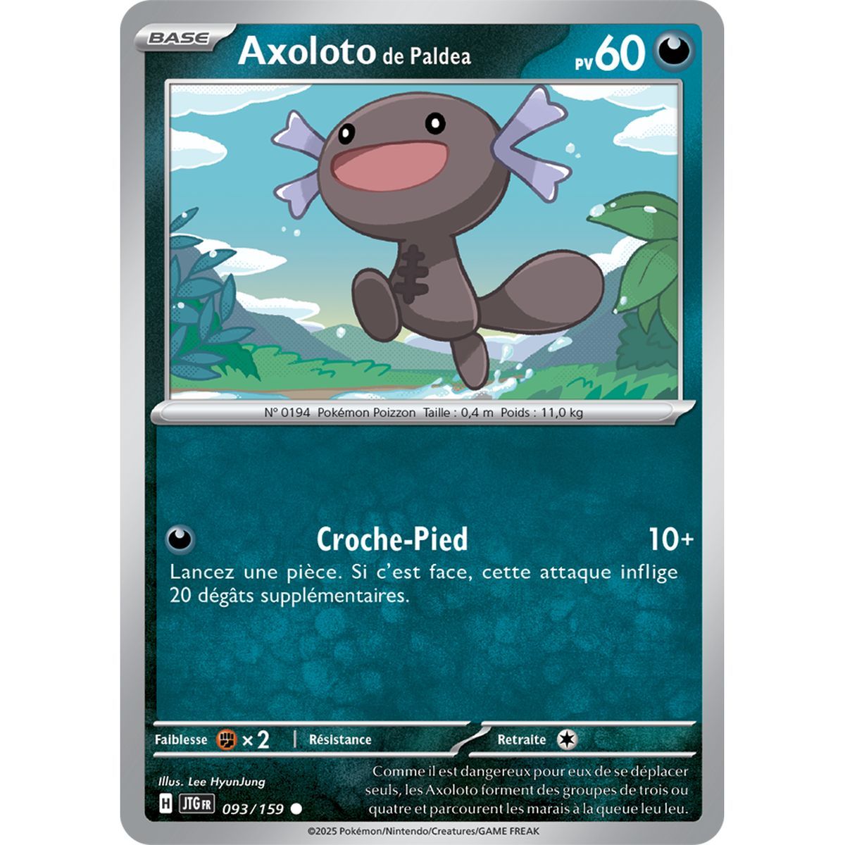 Axoloto de Paldea - Reverse 93/159 - Scarlet and Purple 9 Adventures Together