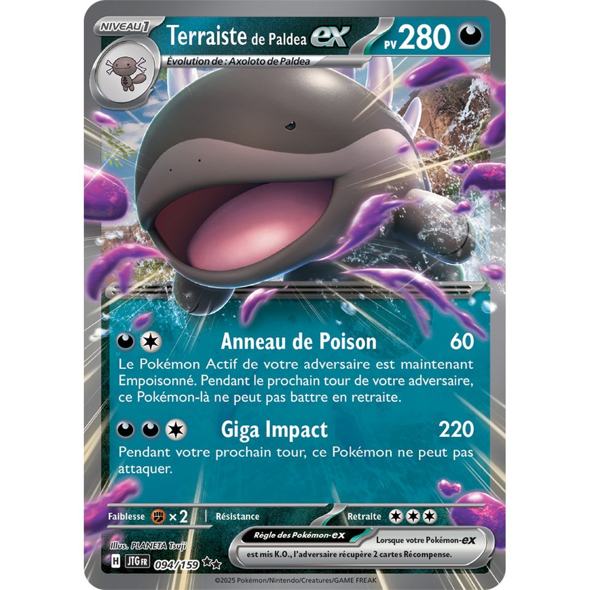 Terraiste de Paldea-ex - Double Rare 94/159 - Scarlet and Purple 9 Adventures Set