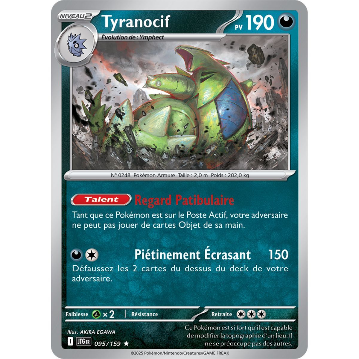 Tyranitar - Holo Rare 95/159 - Scarlet and Purple 9 Adventures Set