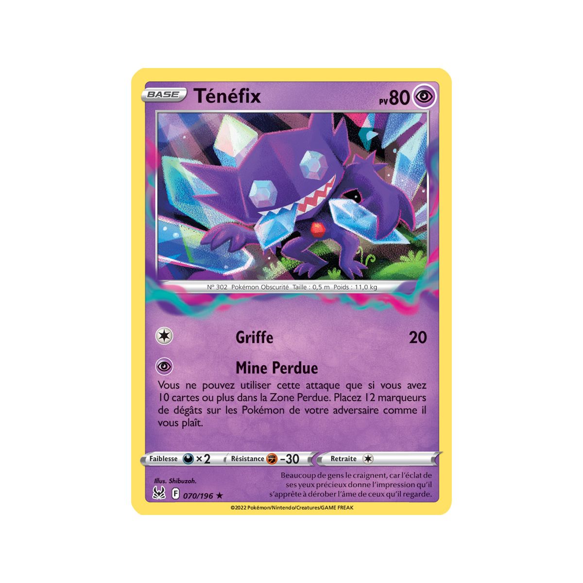 Ténéfix- Holo Rare 70/196_H - Sword and Shield 11 Lost Origin