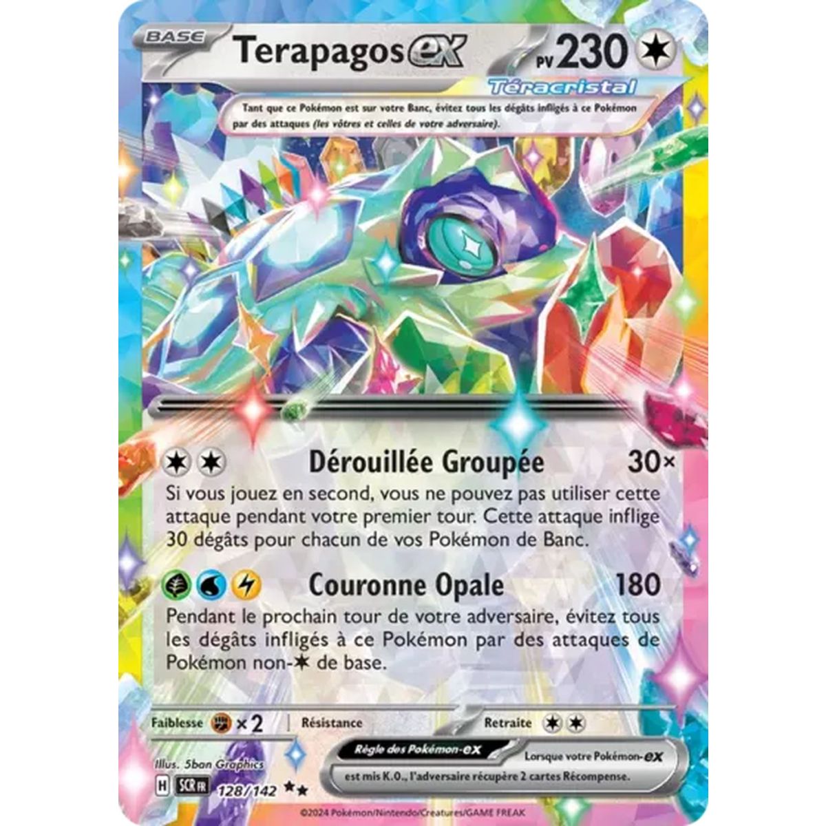 Item Terapagos EX - Ultra Rare 092/131 - Scarlet and Purple Prismatic Evolutions