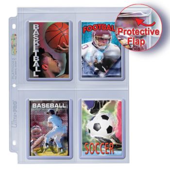 100 Binder Pages - 4 Boxes For Toploaders: Secure Pages - Platinum Series - Ultra Pro