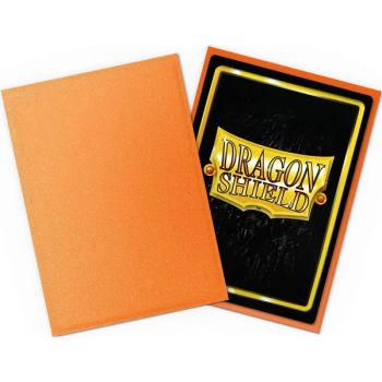100 Card Sleeves - Standard - Matte Amber - Dragon Shield