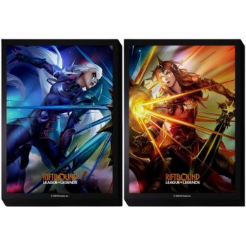 100 Card Sleeves - Diana vs Leona - Riftbound League of Legends TCG - Set 4 Vendetta - Sealed
