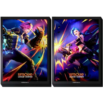 100 Card Sleeves - Vi vs. Jinx - Riftbound League of Legends TCG - Set 3 Unleashed - Sealed