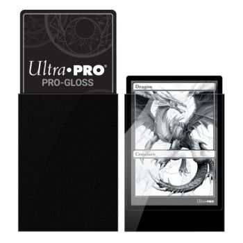 100 Card Sleeves - Standard - Pro-Gloss: Black - Ultra Pro