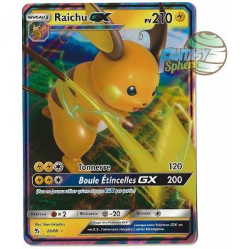Item Raichu GX - Ultra Rare 20/68 - Sun and Moon 11.5 Occult Destiny
