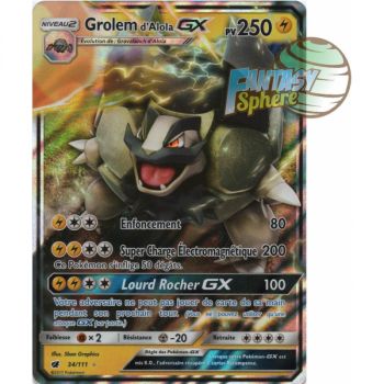 Item Alolan Golem GX - Ultra Rare 34/111 - Sun and Moon 4 Crimson Invasion