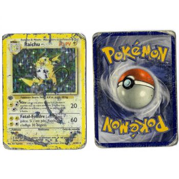 Item Raichu 14/102 Holo Base Set 1st French View Scan