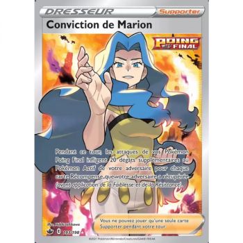 Item Conviction of Marion - Full Art Ultra Rare 193/198 - Sword and Shield Reign of Ice