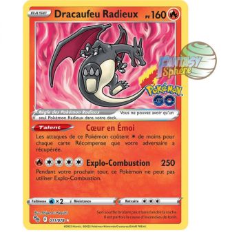 Item Radiant Charizard - Radiant Rare 11/78 - Pokemon Go Sword and Shield