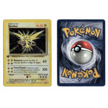 Item Electhor 16/102 Holo Base Set 1st French View Scan