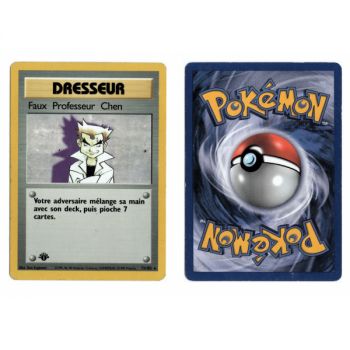 Item False Professor Chen 73/102 Base Set Rare 1st French View Scan