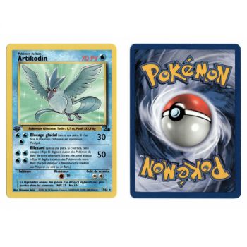 Item Articuno 17/62 Fossil Rare 1st French View Scan