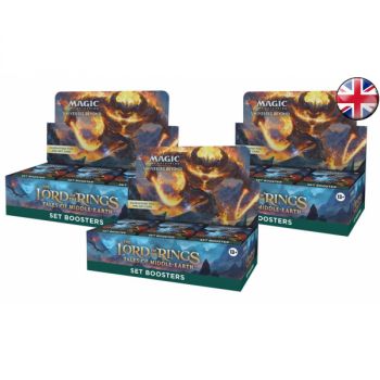 Magic The Gathering - Lot of 3 Booster Boxes - Set - The Lord of the Rings: Chronicles of Middle-earth - EN
