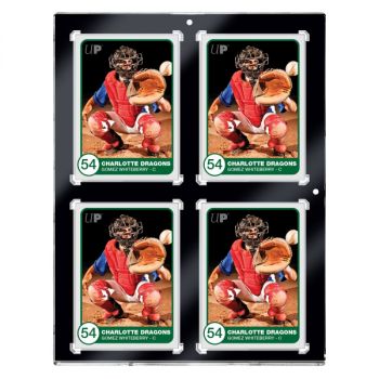 Ultra Pro - One Touch Rigid Card Sleeve - Black Frame - 4 Cards