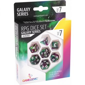 Item Gamegenic - Dice - Galaxy Series - Aurora - Set of 7 RPG Dice