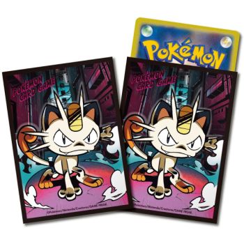64 Card Sleeves - Standard - Meowth - Pokemon Center