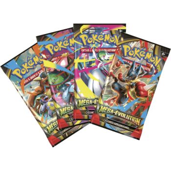 photo Artset - 4 Mega Evolution Boosters [ME01][MEG] - Pokémon