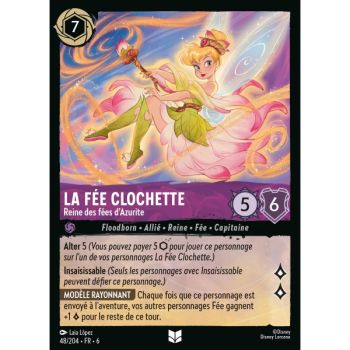 Item Tinker Bell, Queen of the Azurite Fairies - 48/204 - AZS - The Azurite Sea - Brilliant - Premium - French