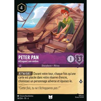 Item Peter Pan, Catching His Shadow - 58/204 - AZS - The Azurite Sea - Brilliant - Premium - French
