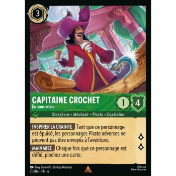 Item Captain Hook, Underhand - 71/204 - AZS - The Azurite Sea - Brilliant - Premium - French