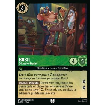 Item Basil, Detective in Disguise - 91/204 - AZS - The Azurite Sea - Brilliant - Premium - French