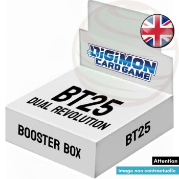 photo Box of 24 Boosters - Dual Revolution [BT25] - Digimon Card Game - EN