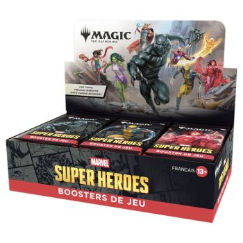 Box of 30 Game Boosters - Marvel Super Heroes - Magic The Gathering - FR