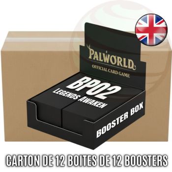 Box of 12 Boxes of 12 Boosters - Legends Awaken [BP02] - Palworld TCG - EN