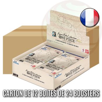 Item Box of 12 Boxes of 24 Boosters - Extra Booster: Anime 25th Collection - One Piece CG - EB-02 - EB02 - FR